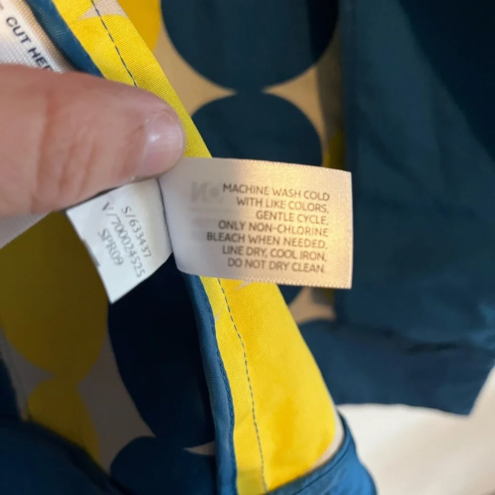 Old Navy Blue 3 Button 100% Cotton Classic Front Pockets Trench Coat XL Preppy - Picture 13 of 13